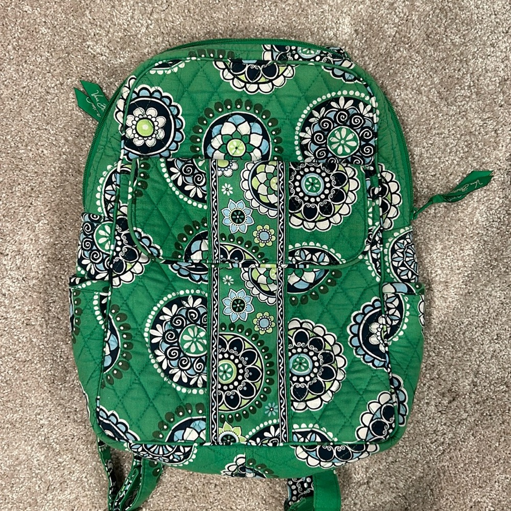 Vera Bradley green mini back pack